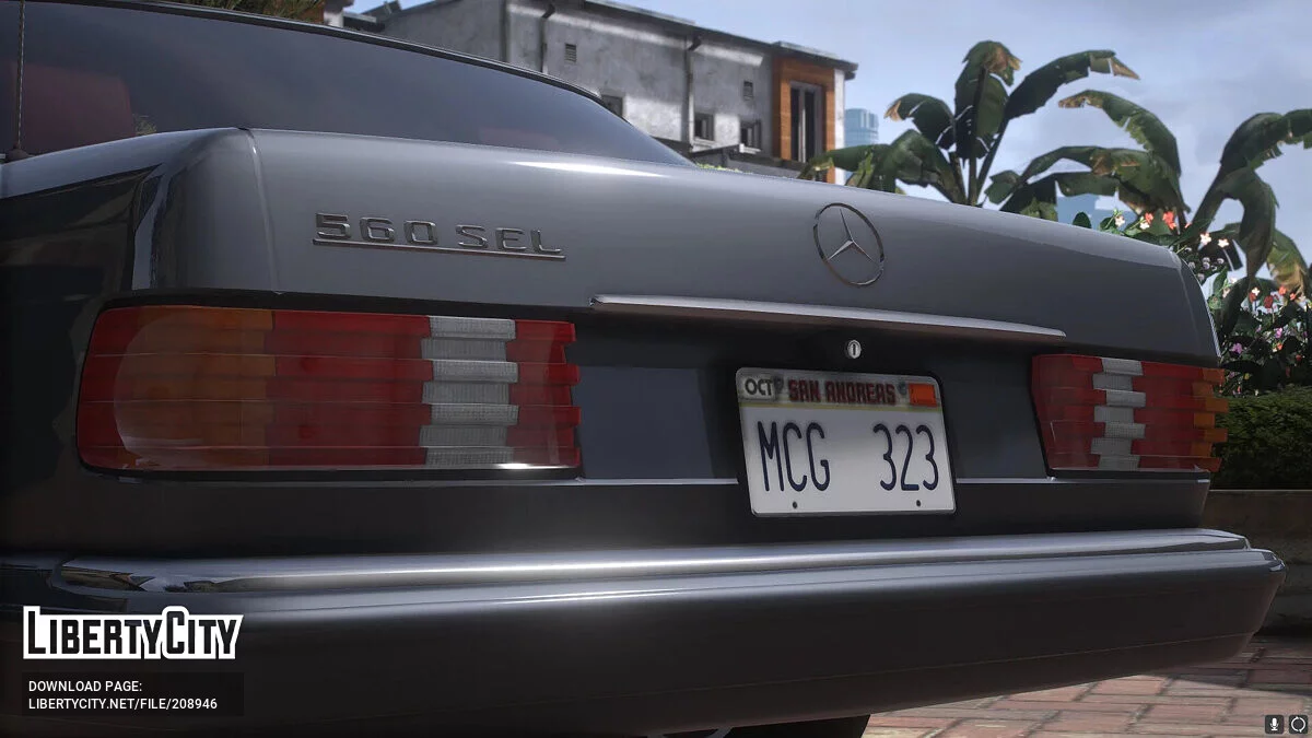 1987 مرسيدس بنز 560 SEL V126 v1.1 / جي تي أي 5