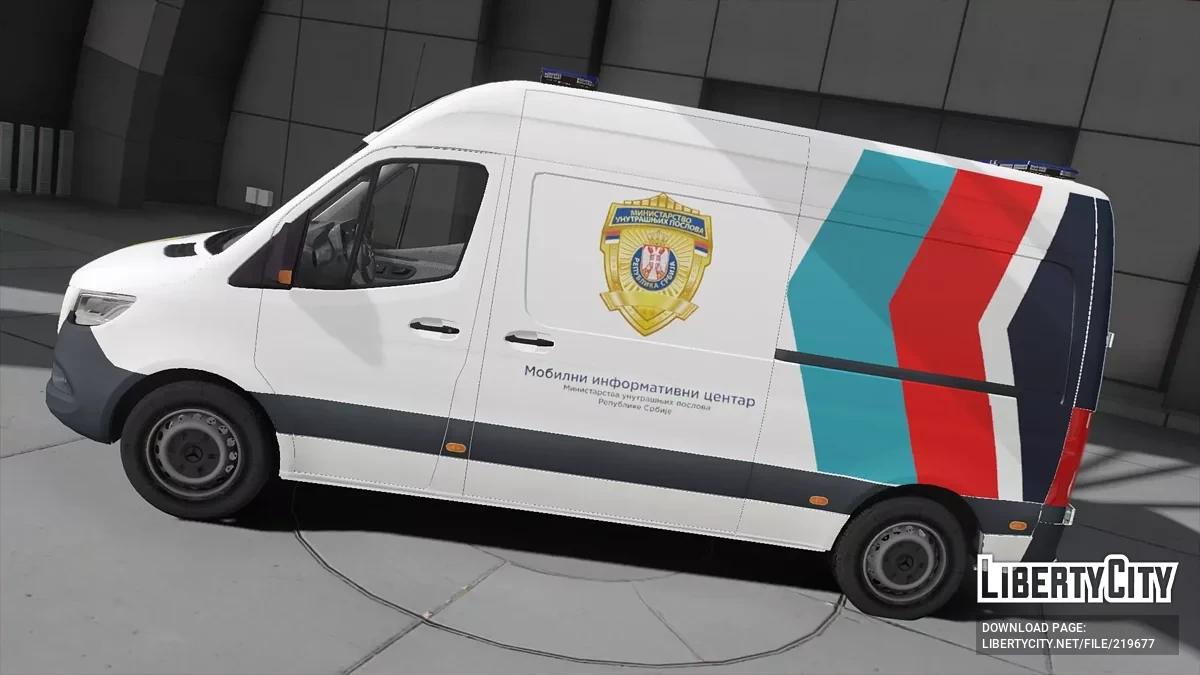 Mercedes-Benz Sprinter Мобільний інформативний центр MUP / GTA 5