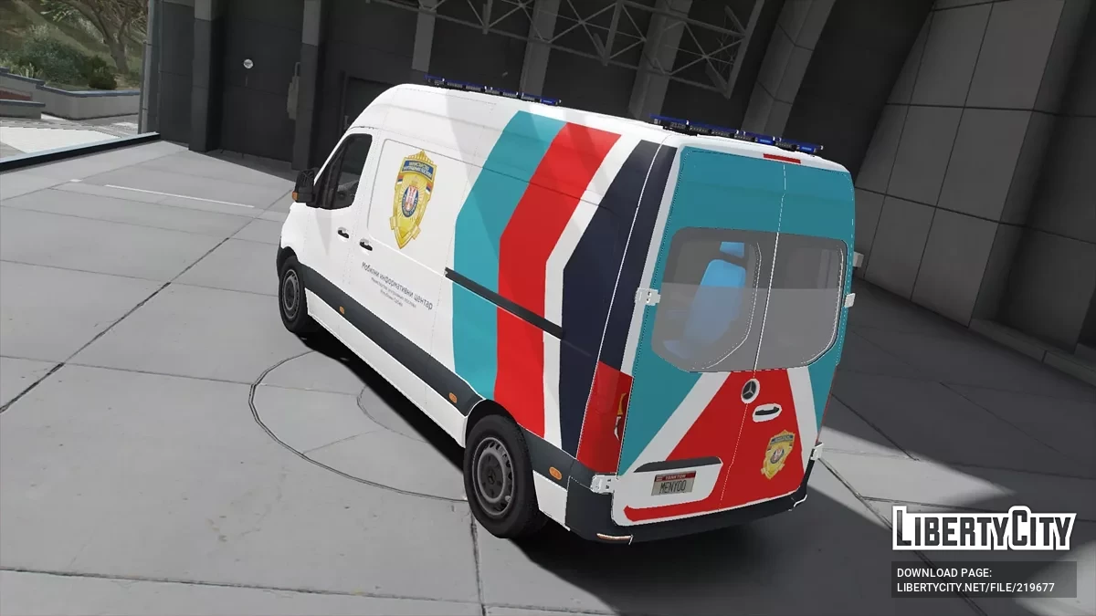 Mercedes-Benz Sprinter Мобільний інформативний центр MUP / GTA 5