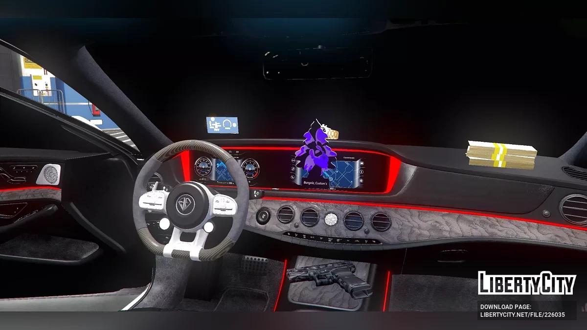 S560 / S65 AMG avec Lore Friendly Logos / Complètement Débadgé / GTA 5