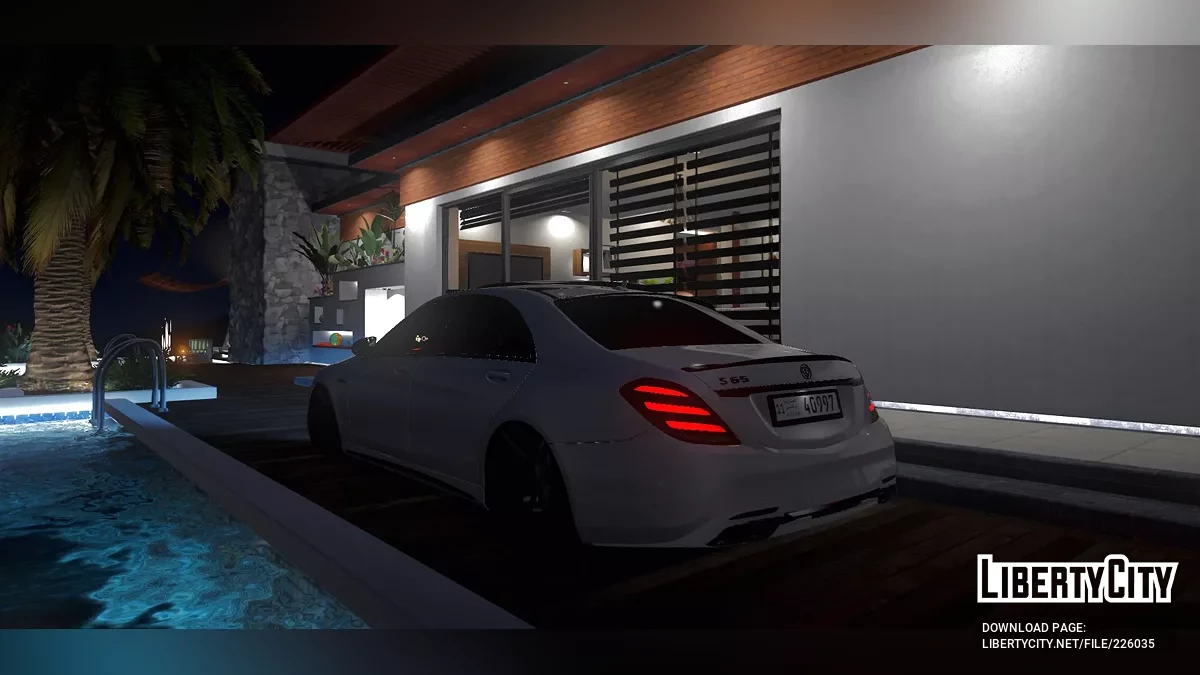 S560 / S65 AMG avec Lore Friendly Logos / Complètement Débadgé / GTA 5