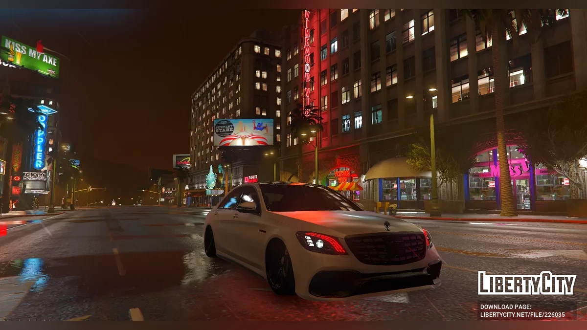 S560 / S65 AMG avec Lore Friendly Logos / Complètement Débadgé / GTA 5