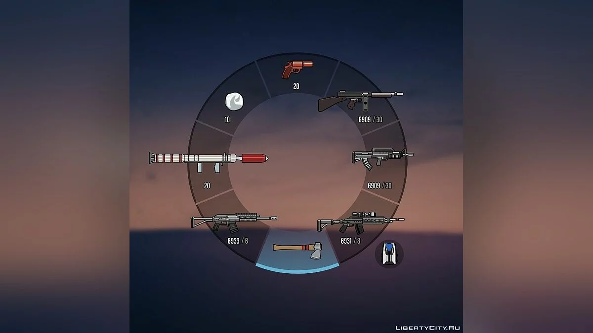 Яскраві іконки (Радіо + Зброя) / Colorful Icons (Radio + Weapons) 1.2 / GTA 5