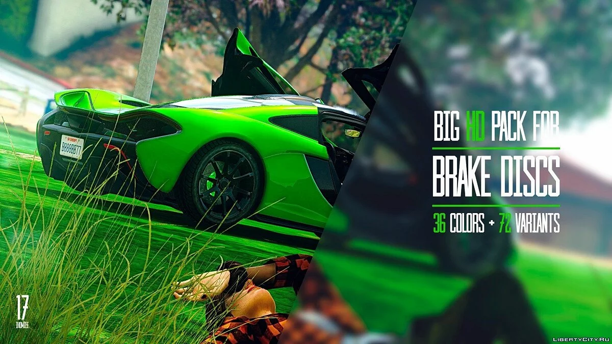 Big HD-Paket für Bremsscheiben (36 Farben + 72 Varianten) v1.2 / GTA 5