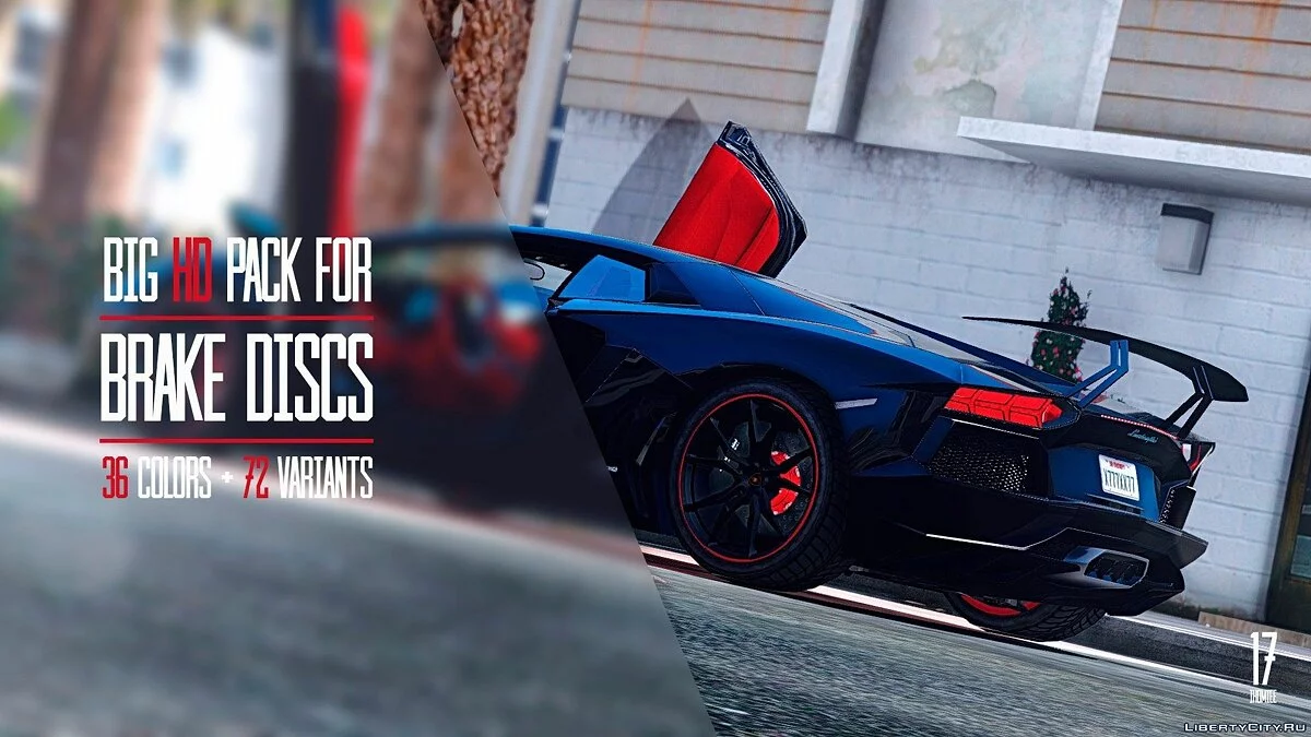 Big HD-Paket für Bremsscheiben (36 Farben + 72 Varianten) v1.2 / GTA 5