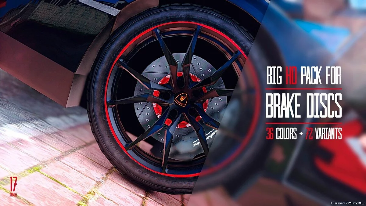 Big HD-Paket für Bremsscheiben (36 Farben + 72 Varianten) v1.2 / GTA 5
