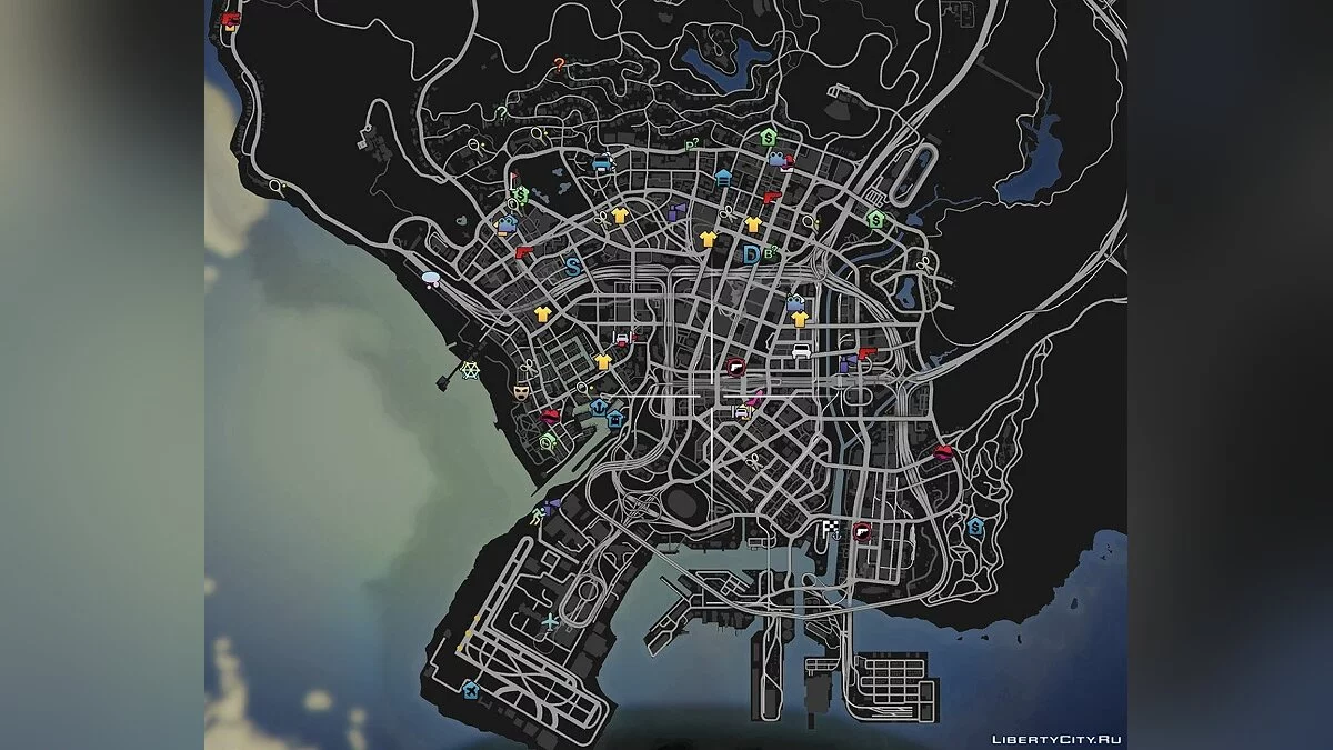 Colorful HUD (Weapons, Radio & Map Blips) 1.0 / GTA 5