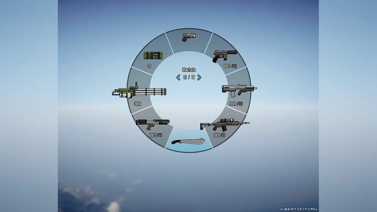 Colorful HUD (Weapons, Radio & Map Blips) 1.0 / GTA 5