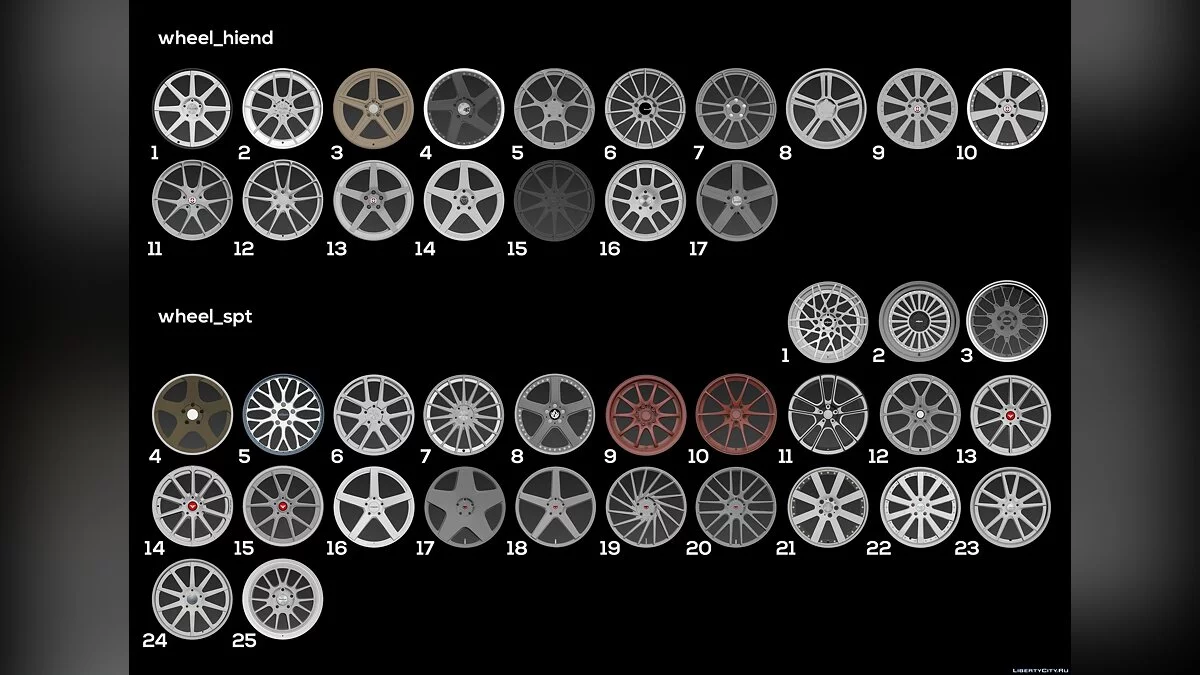 HQ B-Rims Pack 3.0 / GTA 5