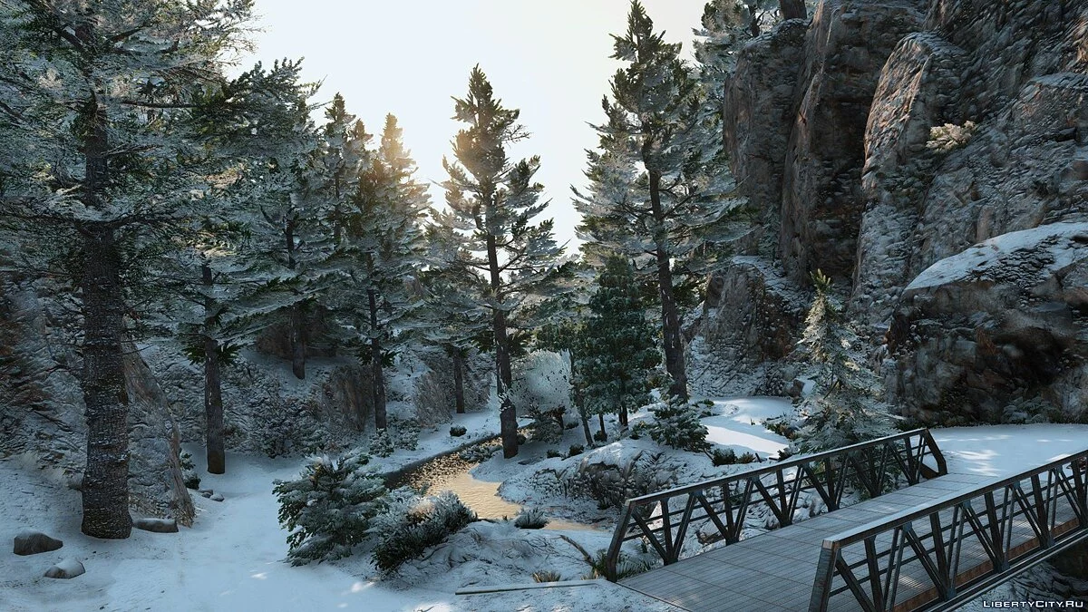 Ліси Чіліада (червоні дерева, кедри + кабіна) [додаток | YMAP] 2.4 / GTA 5