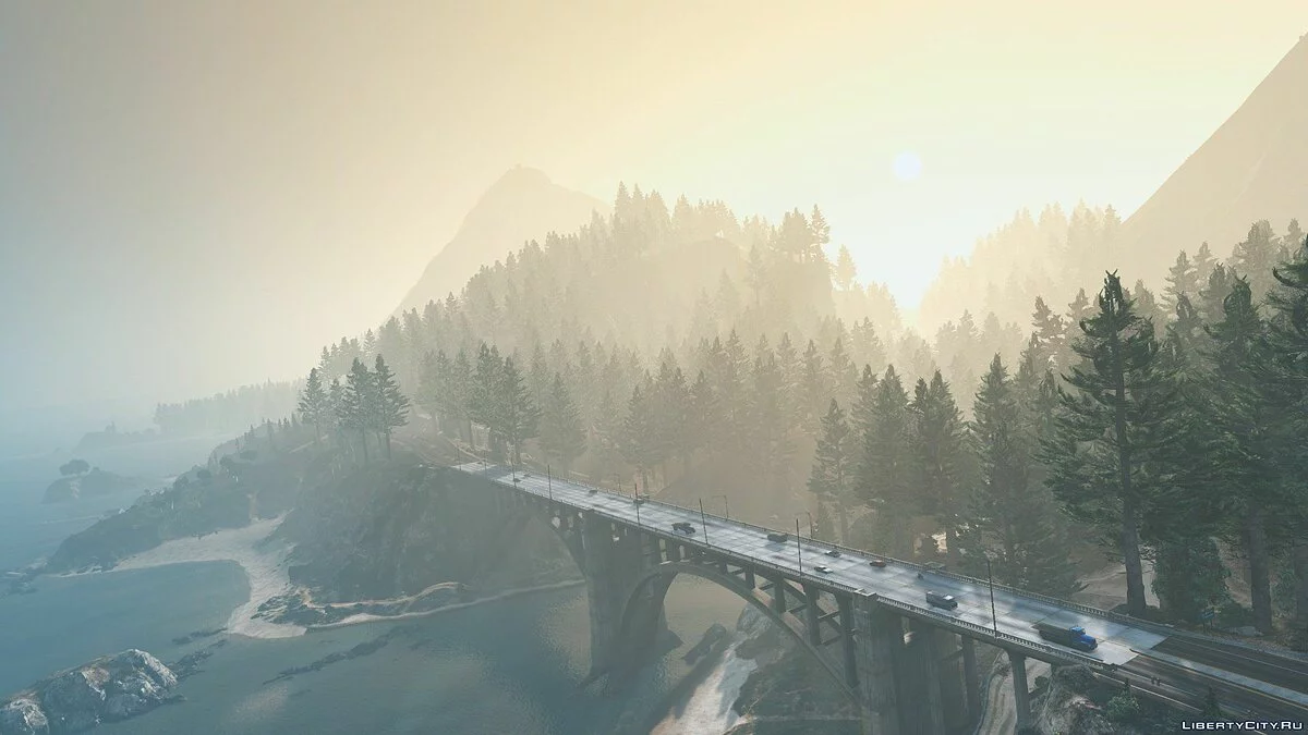 Ліси Чіліада (червоні дерева, кедри + кабіна) [додаток | YMAP] 2.4 / GTA 5