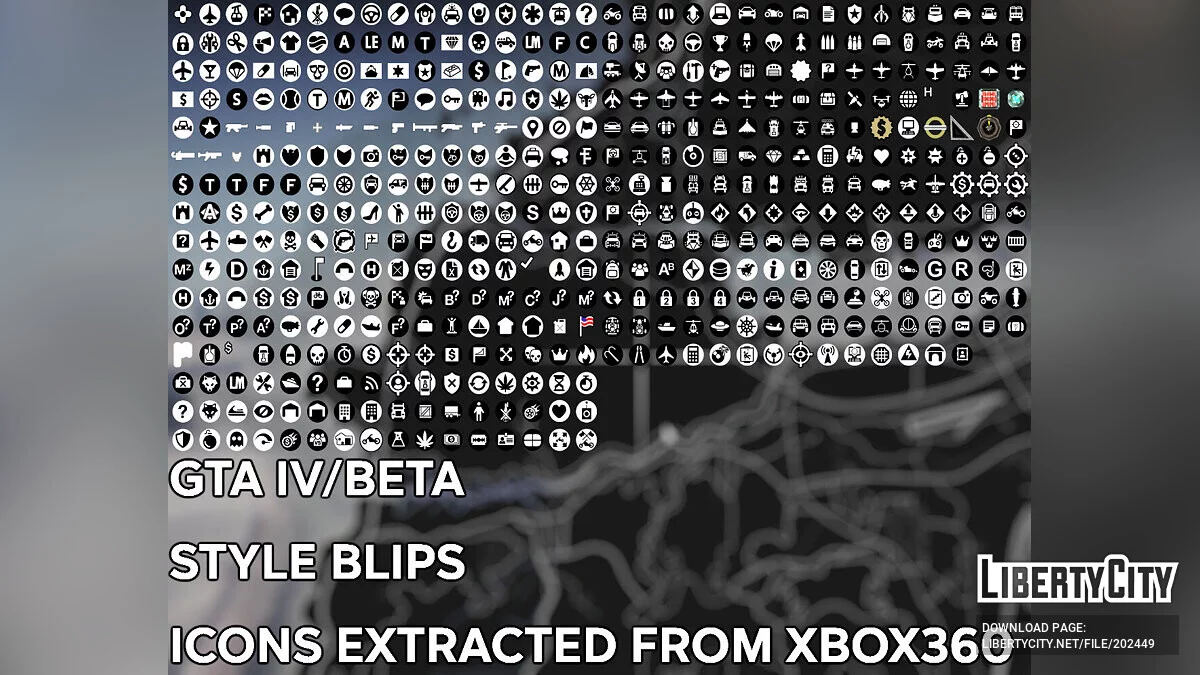 Icons from the beta/GTA 4 & new UI color by Steve Walsh concept / GTA 5