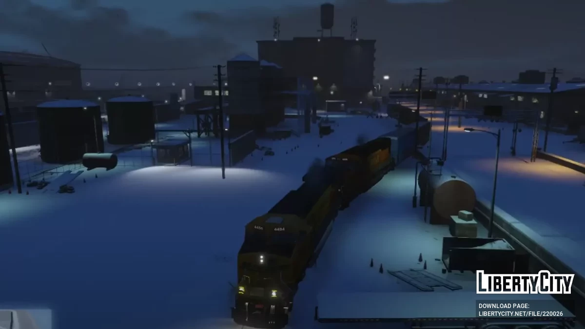 Cargo Trains on the Tracks / GTA 5