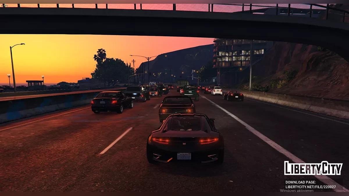 Densité réaliste du trafic et des piétons / GTA 5