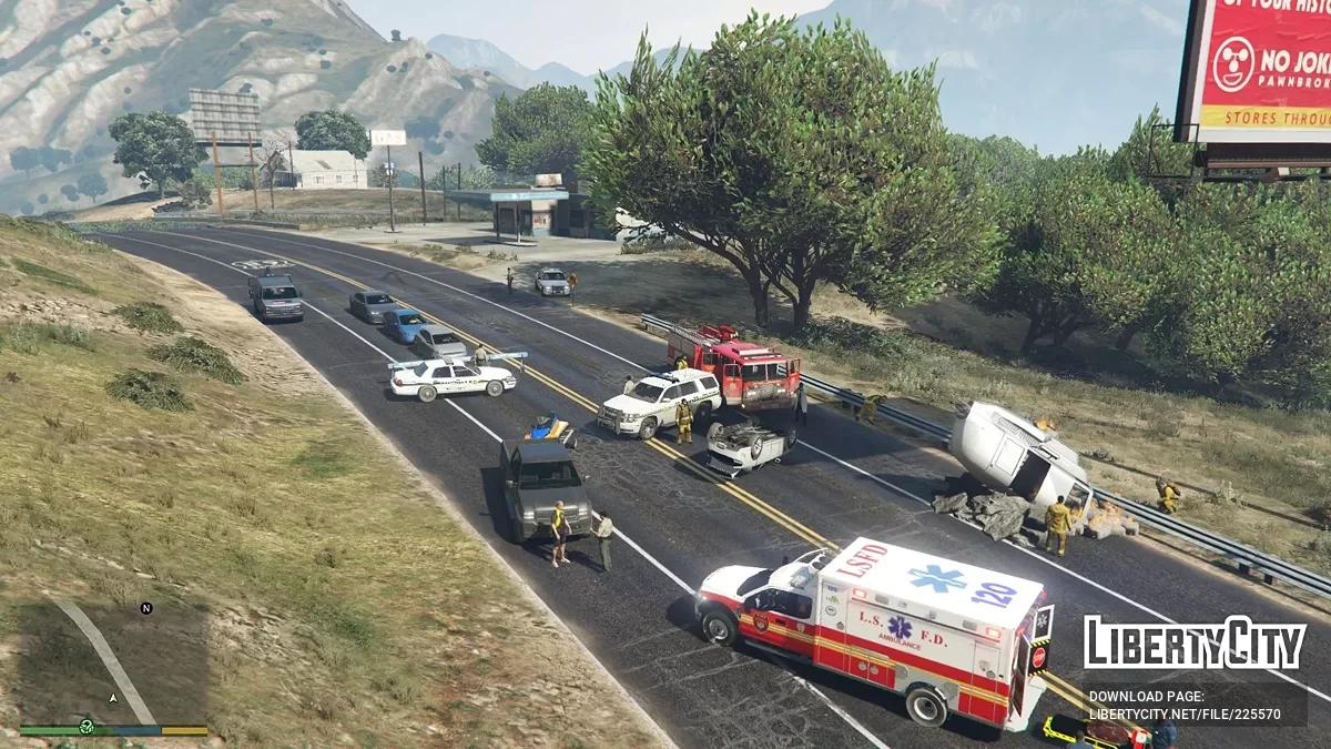 Крушіння вертольота / GTA 5