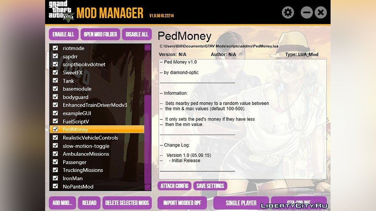 Download GTA 5 Mod Manager 1.0.5688.9657 for GTA 5