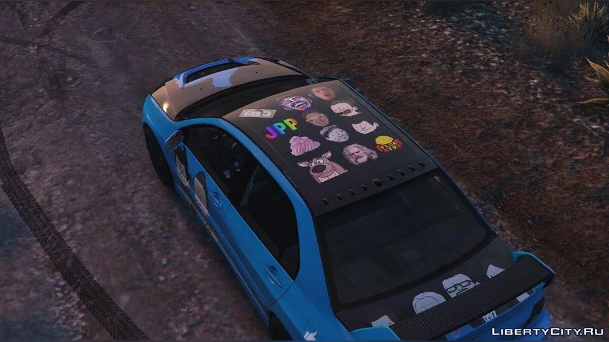 Mitsubishi Lancer - Скін Wankil / GTA 5