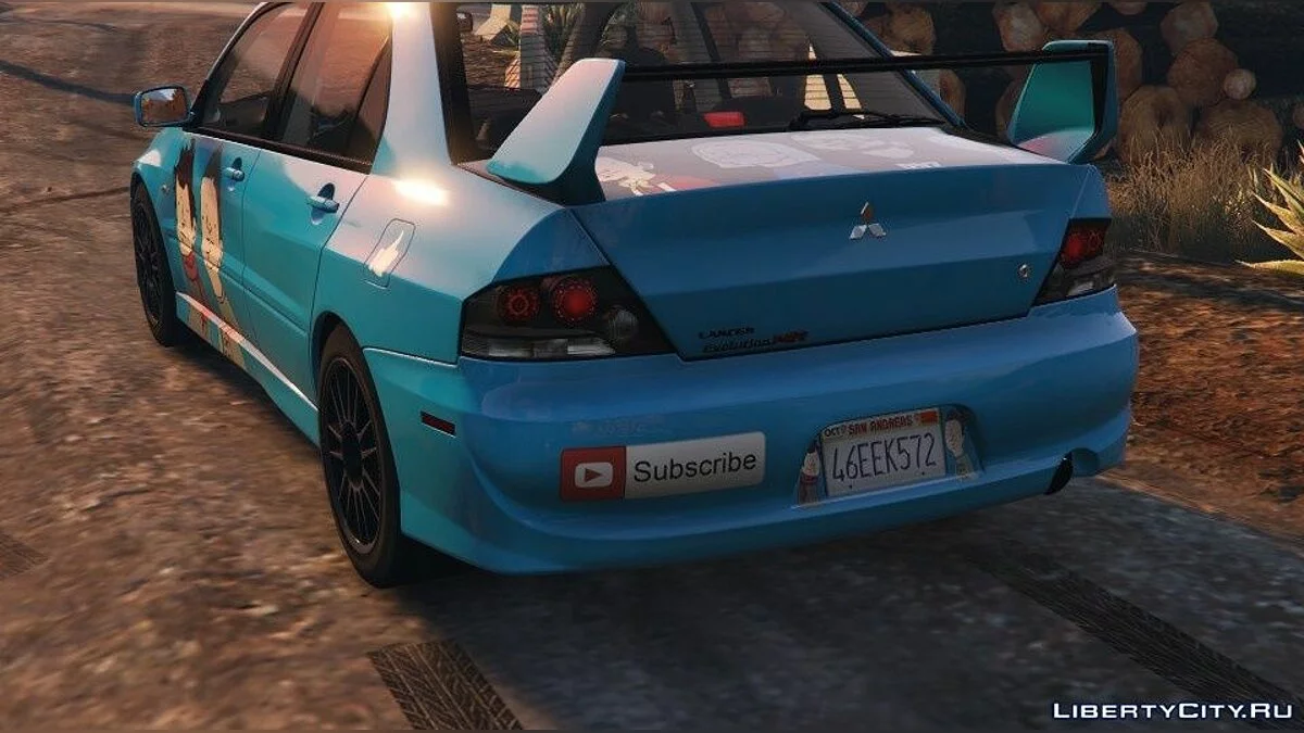 Mitsubishi Lancer - Скін Wankil / GTA 5