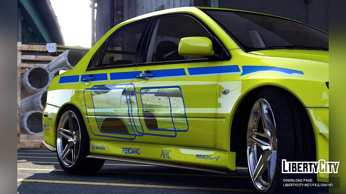 Mitsubishi Lancer Evolution 2Fast 2Furious v5.0 / جي تي أي 5
