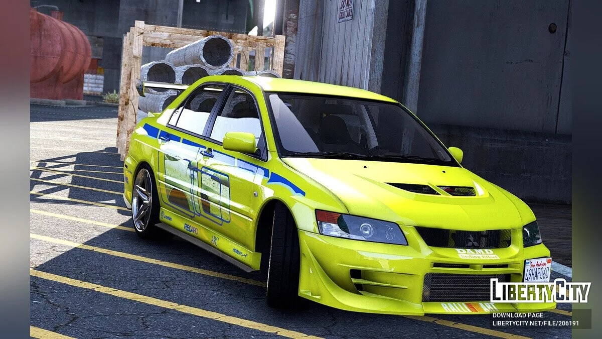 Mitsubishi Lancer Evolution 2Fast 2Furious v5.0 / جي تي أي 5
