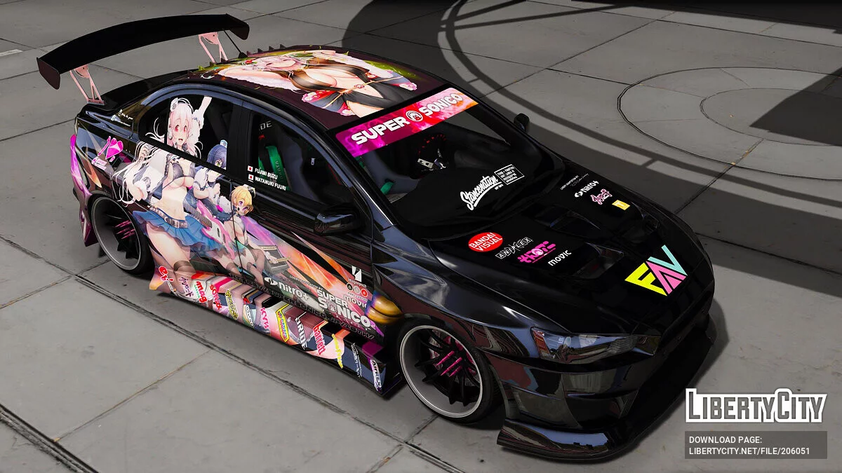 Mitsubishi Lancer Super Sonico FAV / GTA 5