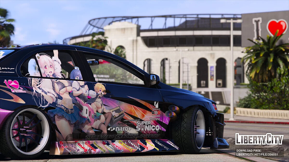 Mitsubishi Lancer Super Sonico FAV / GTA 5