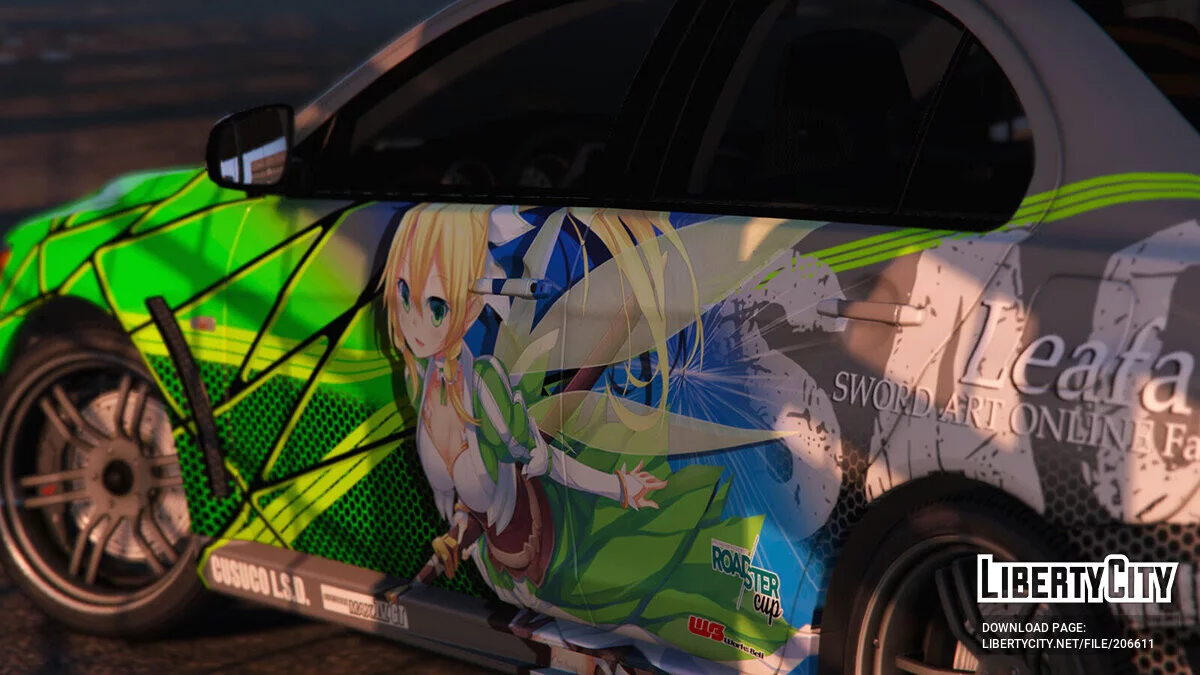 Mitsubishi Lancer EVO X FQ-400 Sword Art Online / GTA 5
