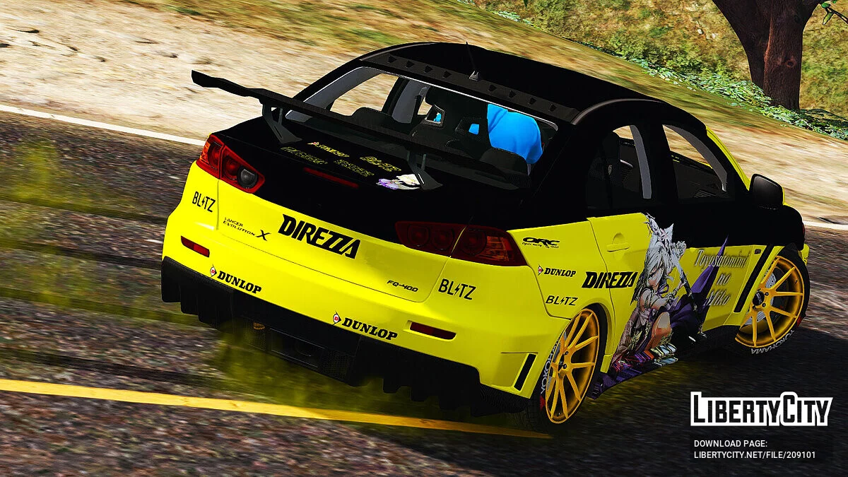 Mitsubishi Lancer Evolution X Itasha Toyosatomimi no Miko / GTA 5