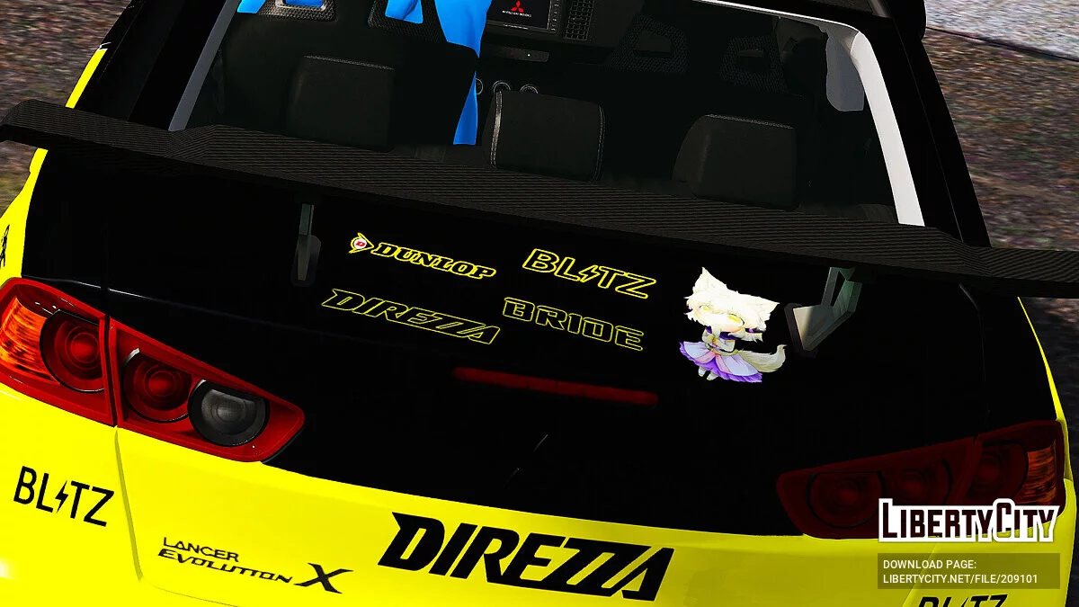 Mitsubishi Lancer Evolution X Itasha Toyosatomimi no Miko / GTA 5