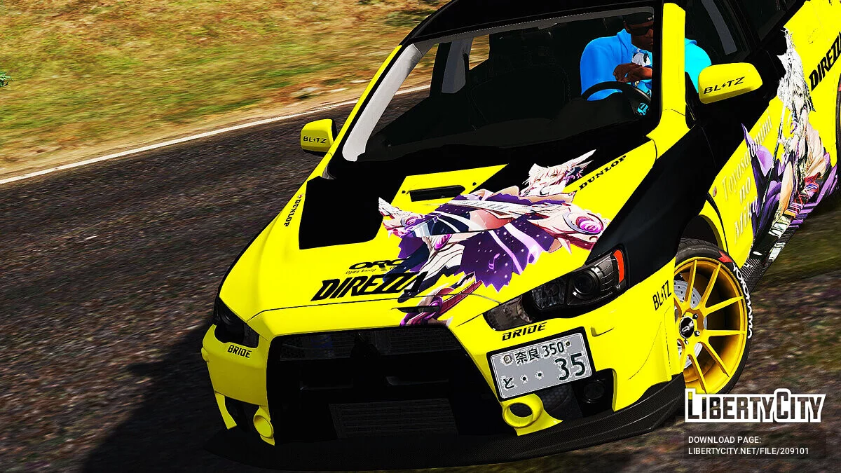 Mitsubishi Lancer Evolution X Itasha Toyosatomimi no Miko / GTA 5