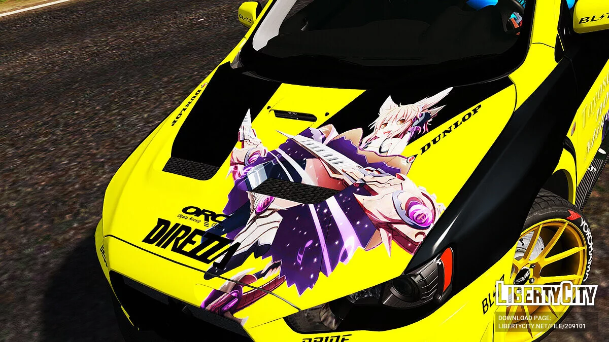 Mitsubishi Lancer Evolution X Itasha Toyosatomimi no Miko / GTA 5