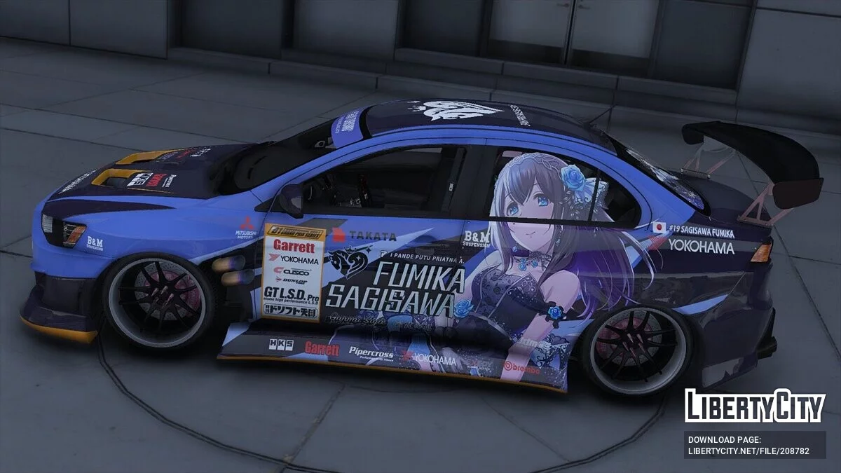Mitsubishi Lancer Evolution X Sagisawa Fumika idolmaster Cinderella girls / GTA 5
