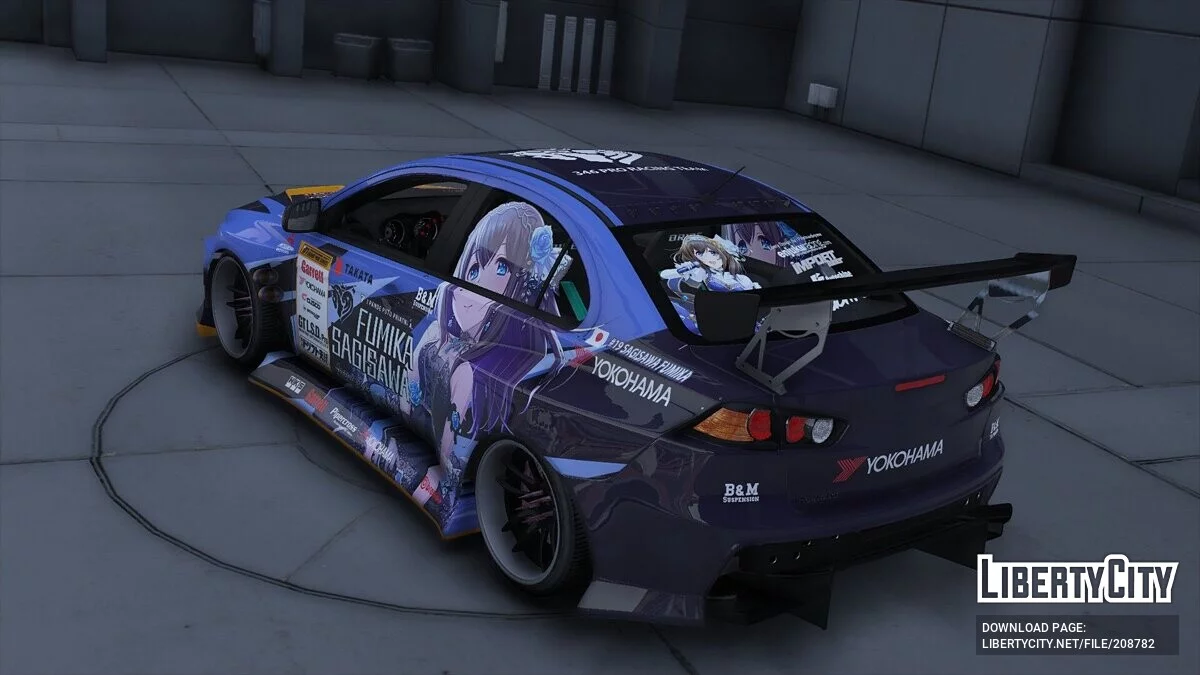 Mitsubishi Lancer Evolution X Sagisawa Fumika idolmaster Cinderella girls / GTA 5