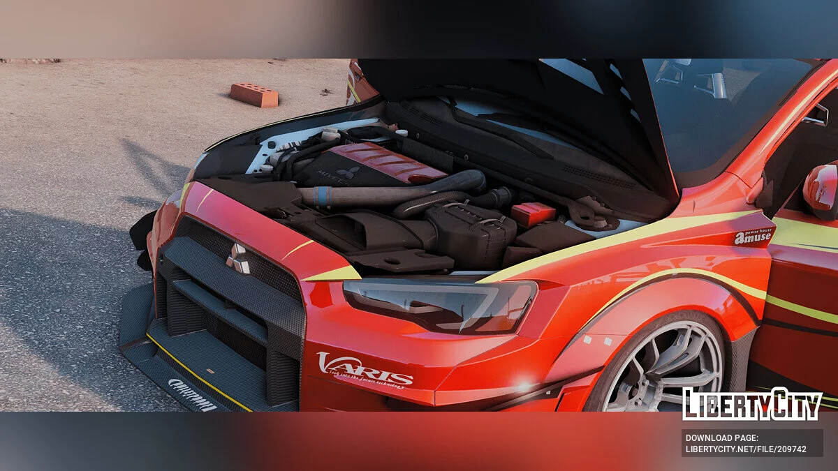 2019 Mitsubishi Lancer Evo X VARIS v1.0 / GTA 5