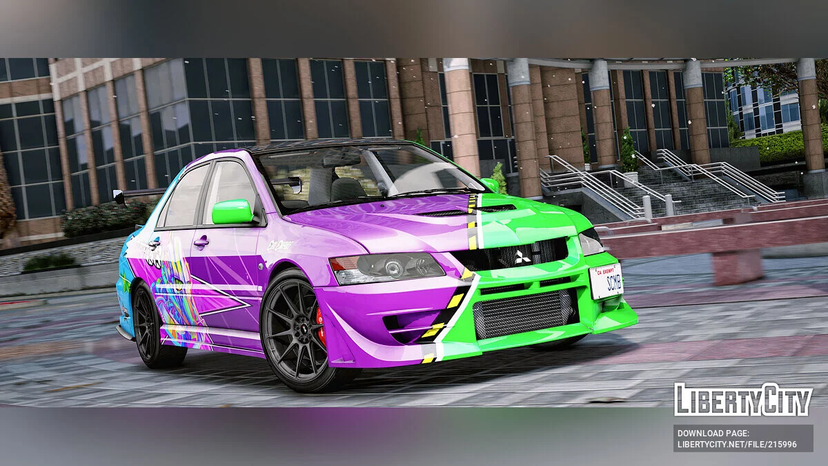 Mitsubishi Lancer Evolution IX MR Evil Empire Vinyl / GTA 5