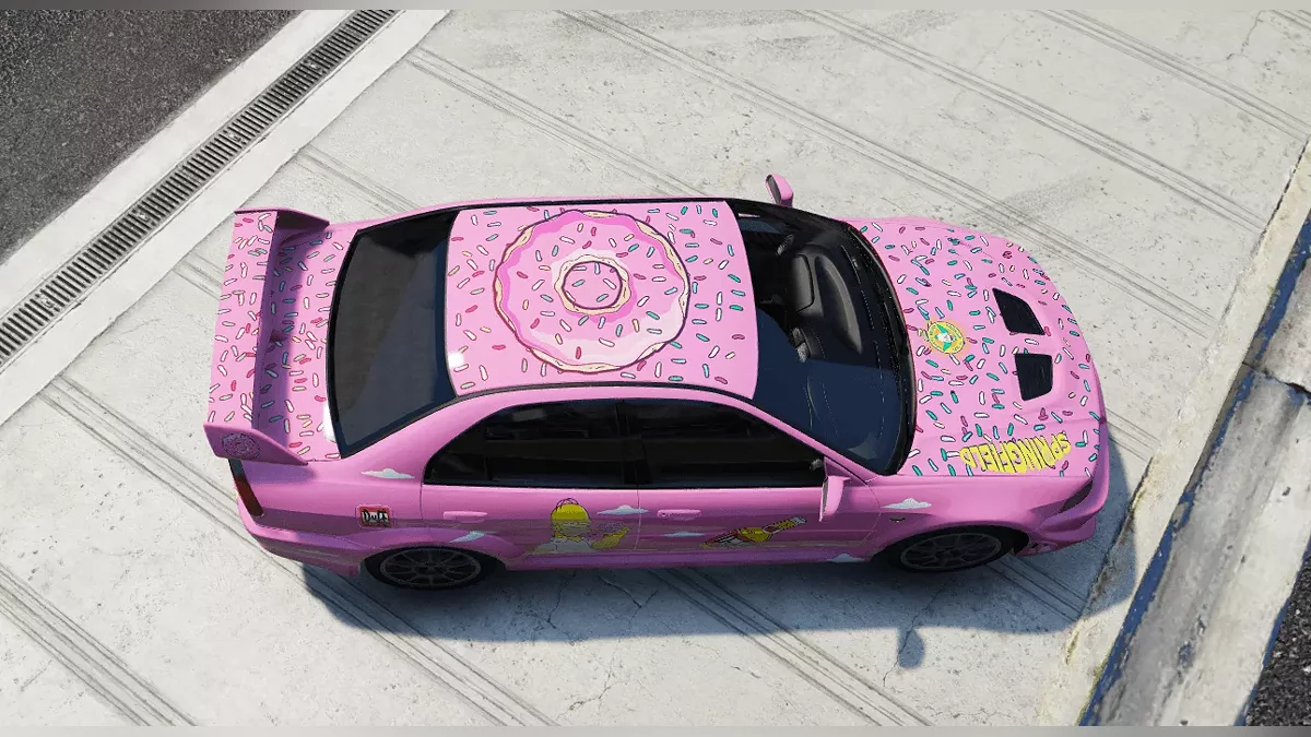 Mitsubishi Lancer Evo VI Симпсони / GTA 5
