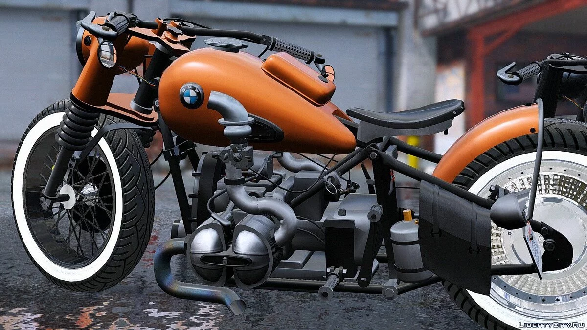 BMW R-75 Bobber [动画 | 替换] 1.0 / GTA 5
