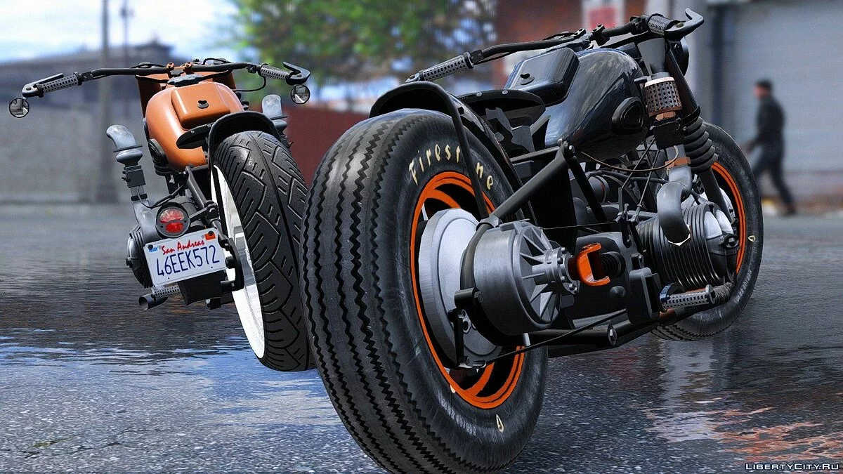 BMW R-75 Bobber [动画 | 替换] 1.0 / GTA 5