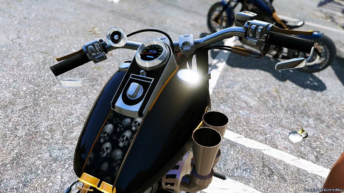 Harley-Davidson Fat Boy Lo Racing Bobber Lost MC Custom [Reemplazo | Animado] 1.1 / GTA 5