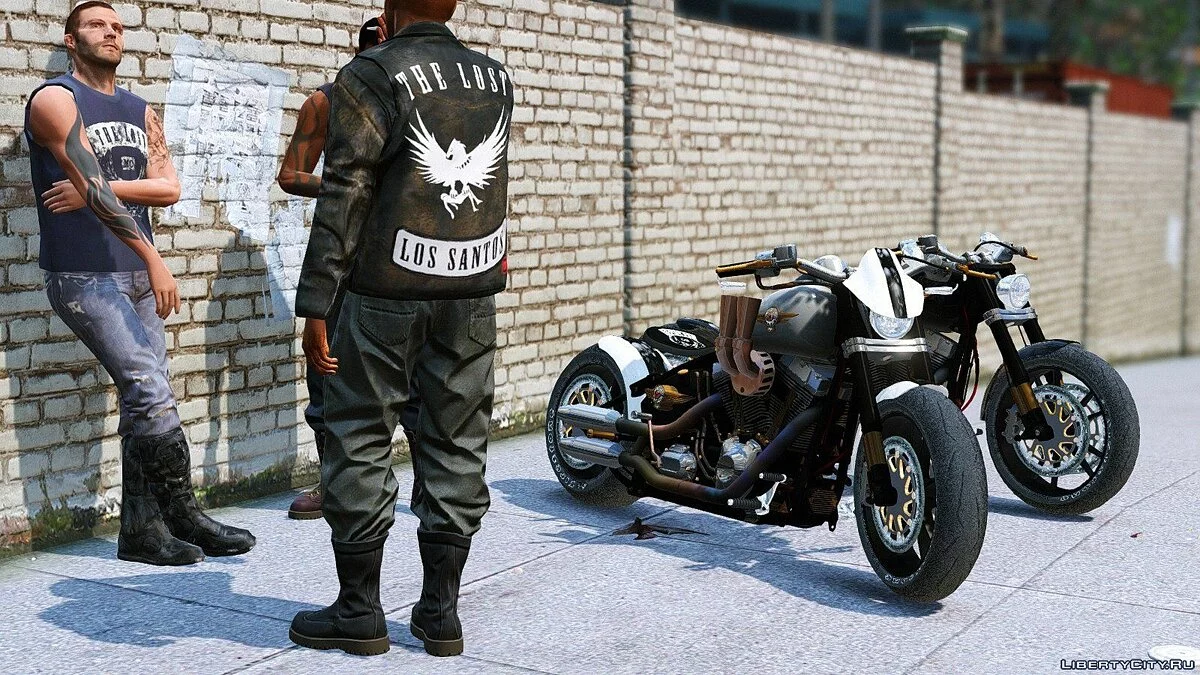 Harley-Davidson Fat Boy Lo Racing Bobber Lost MC Custom [Reemplazo | Animado] 1.1 / GTA 5