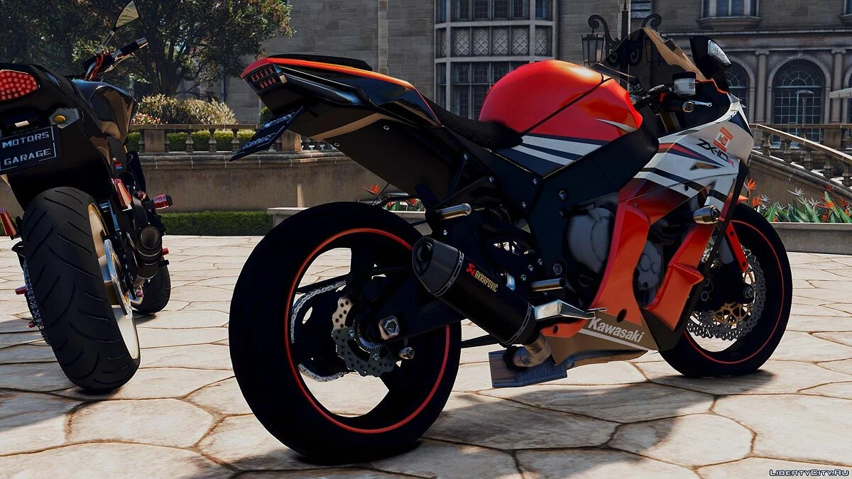 Kawasaki ZX10R Naranja Blanco / GTA 5
