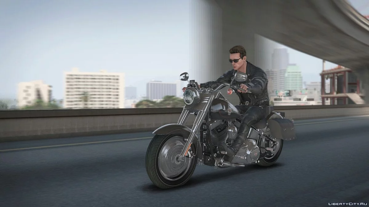 哈雷·戴维森 Fat Boy 终结者 2 HQ [附加] 1.0 / GTA 5