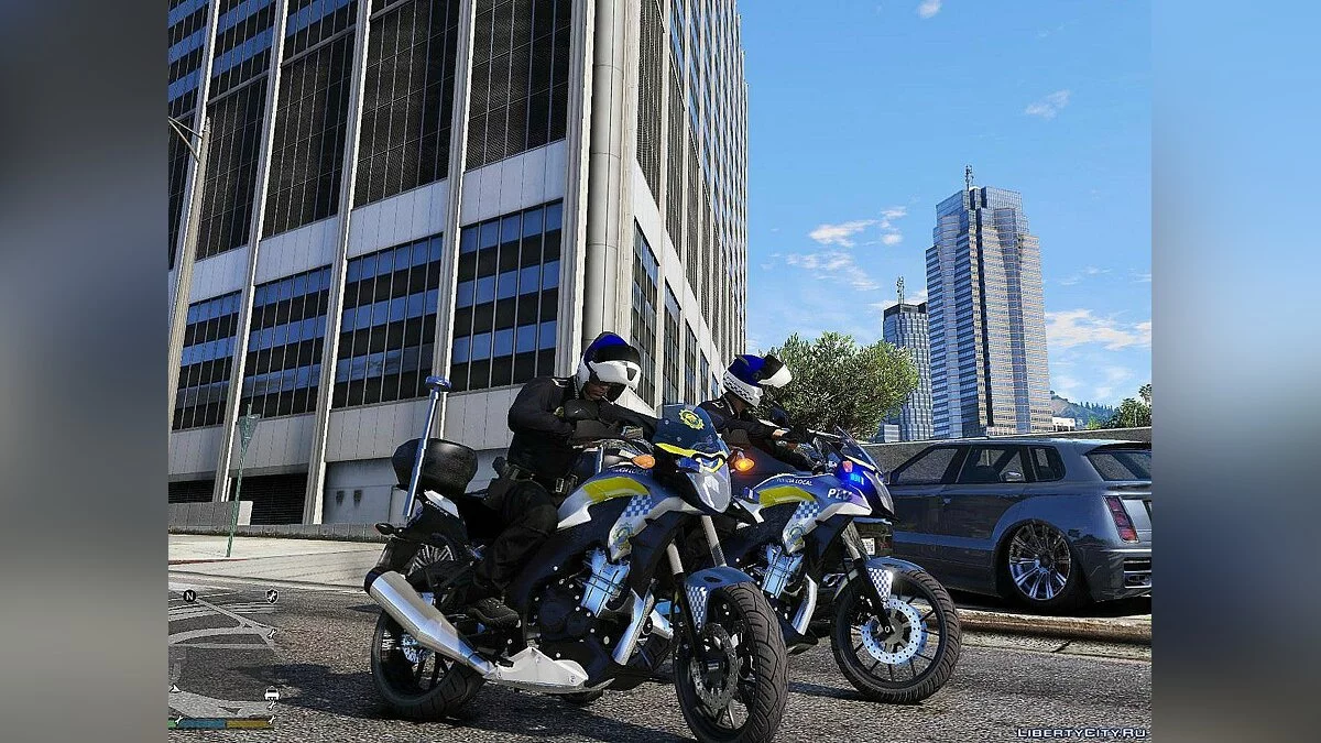 Honda CB500X POLICIA LOCAL (ELS) +ШАБЛОН 1.0 / GTA 5