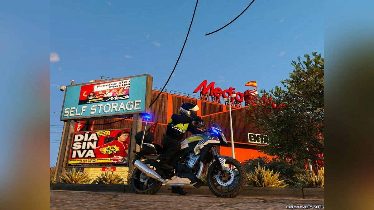 Honda CB500X POLICIA LOCAL (ELS) +ШАБЛОН 1.0 / GTA 5