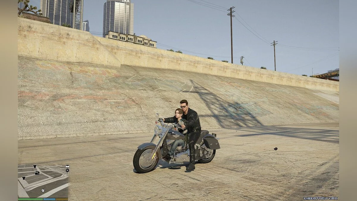 Harley Davidson Fat Boy Terminator 2 HQ [Add-On] 2.0 / GTA 5