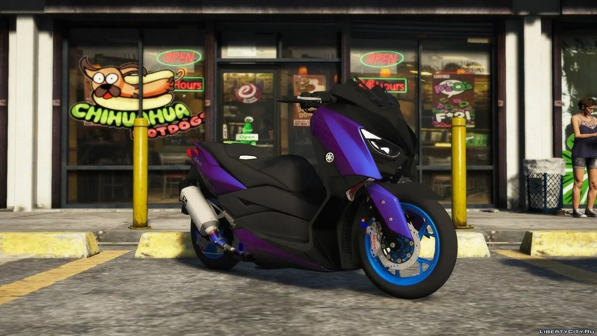 2019 Yamaha XMAX 300 [Addon/Bagian Ekstra/Penanganan Realistis/Terbuka/FIVEM] 1.0 / GTA 5