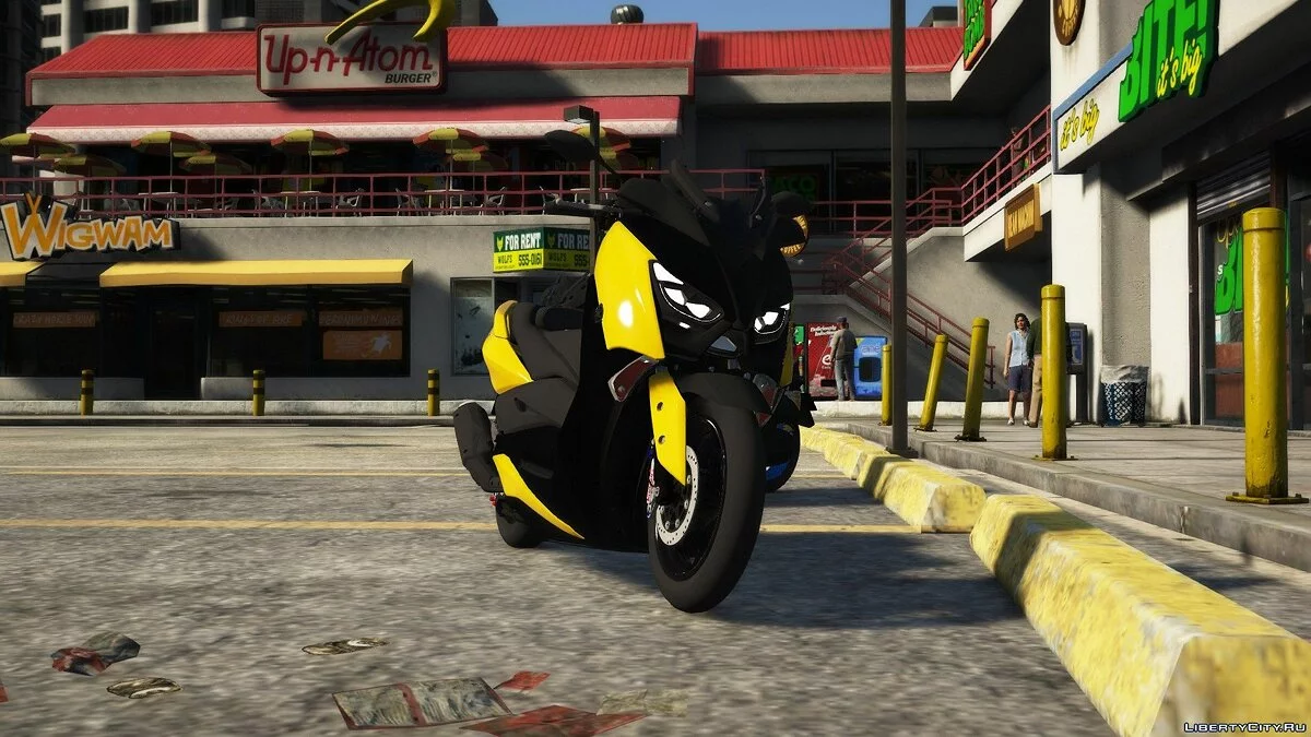 2019 Yamaha XMAX 300 [Addon/Bagian Ekstra/Penanganan Realistis/Terbuka/FIVEM] 1.0 / GTA 5