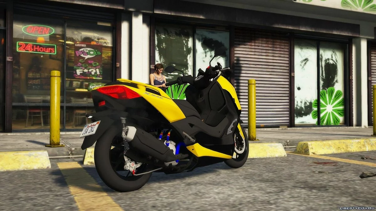 2019 Yamaha XMAX 300 [Addon/Bagian Ekstra/Penanganan Realistis/Terbuka/FIVEM] 1.0 / GTA 5