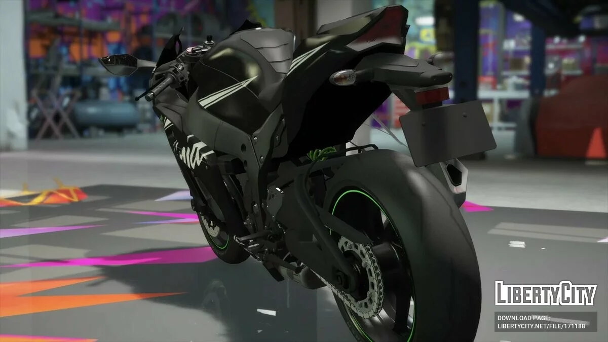 Kawasaki ZX10R Motorcycle Enhanced v1.0 / GTA 5
