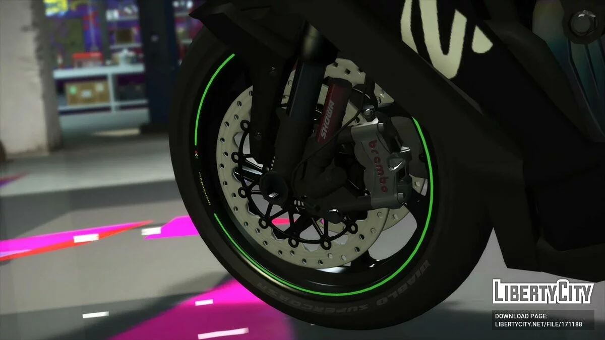 Kawasaki ZX10R Motorcycle Enhanced v1.0 / GTA 5